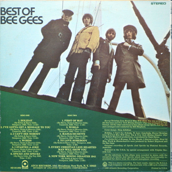 Bee Gees - Best Of Bee Gees (LP) (G) - Endless Media