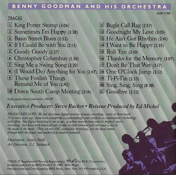 Benny Goodman And His Orchestra - Sing, Sing, Sing (CD) (G+) - Endless Media