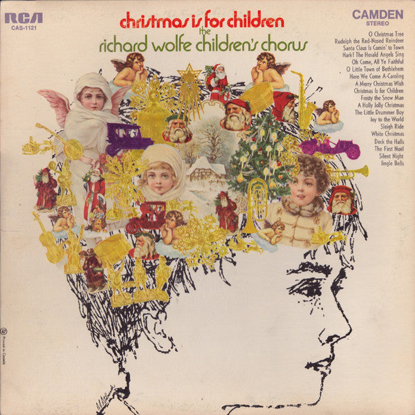 The Richard Wolfe Children's Chorus - Christmas Is For Children (LP) (G) - Endless Media