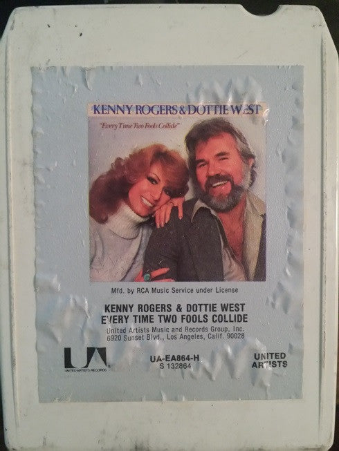 Kenny Rogers & Dottie West - Every Time Two Fools Collide (8-Track Cartridge) (G) - Endless Media