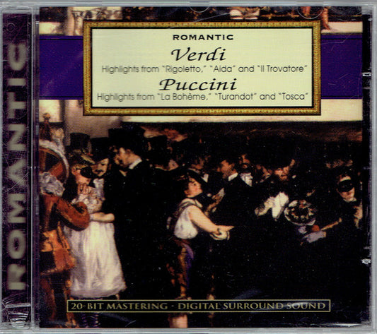 Giuseppe Verdi, Giacomo Puccini - Romantic: Verdi: Highlights From "Aida" · Puccini: Highlights From "La Bohéme" (CD) (M) - Endless Media