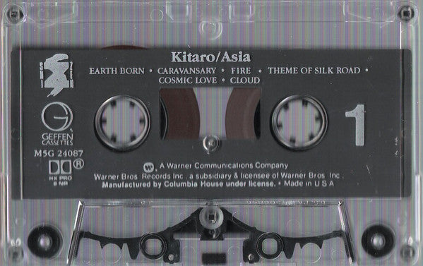 Kitaro - Asia (Cassette) (VG+) - Endless Media