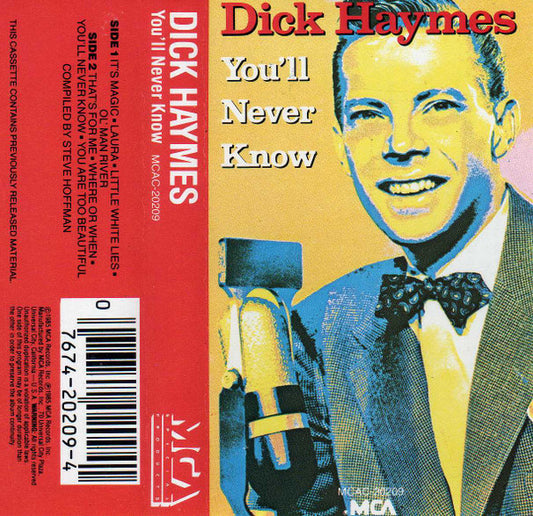 Dick Haymes - You'll Never Know (Cassette) (VG+) - Endless Media