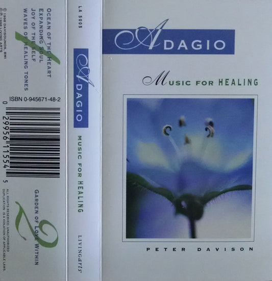 Peter Davison - Adagio: Music For Healing (Cassette) (VG+) - Endless Media