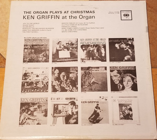 Ken Griffin  - The Organ Plays At Christmas (LP) (VG) - Endless Media