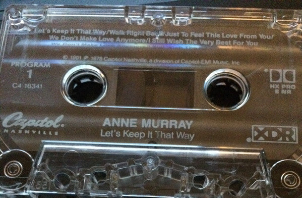 Anne Murray : Let's Keep It That Way (Cass, Album)