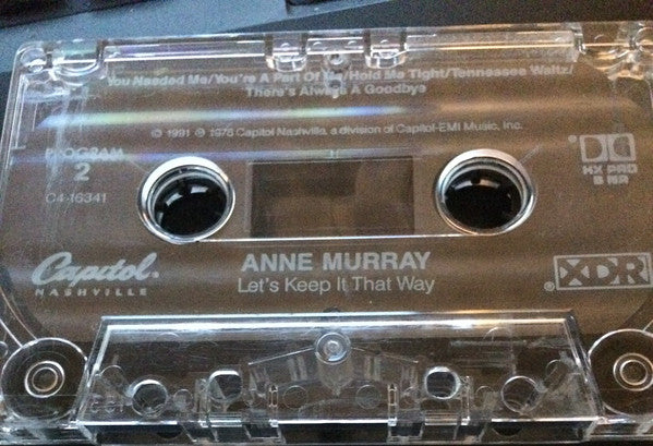Anne Murray : Let's Keep It That Way (Cass, Album)