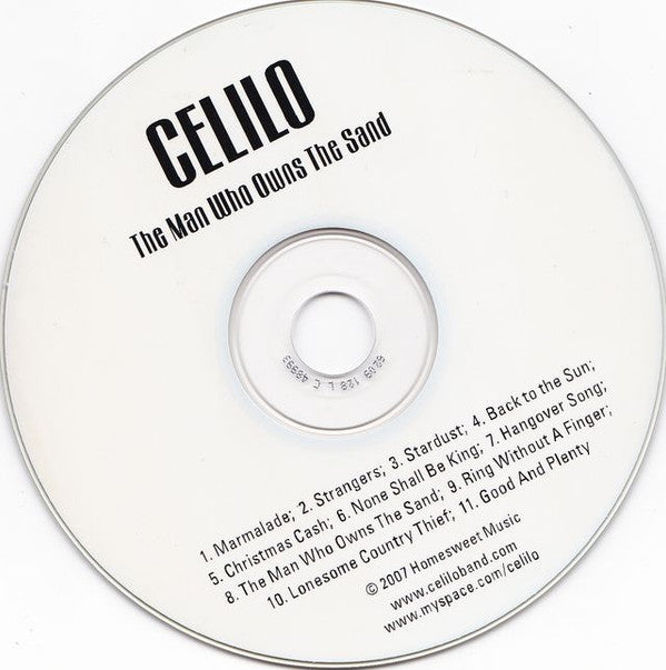 Celilo - The Man Who Owns The Sand (CDr) (VG) - Endless Media