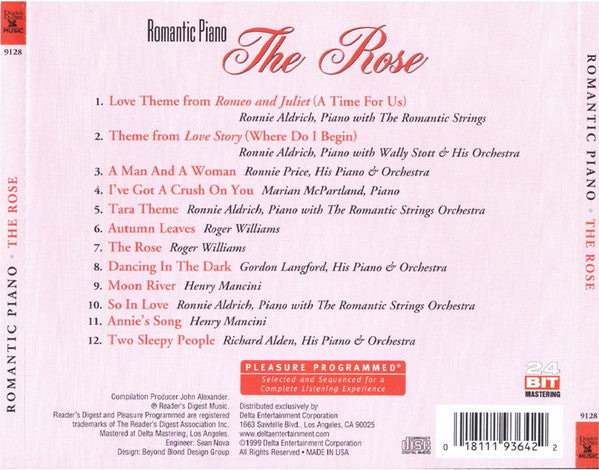 Various - Romantic Piano - The Rose (CD) (M) - Endless Media