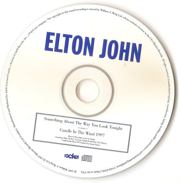 Elton John - Something About The Way You Look Tonight / Candle In The Wind 1997 (CD) (M) - Endless Media