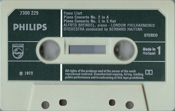 Franz Liszt, Alfred Brendel, London Philharmonic Orchestra, Bernard Haitink - Piano Concertos Nos. 1 And 2 / "Totentanz" (Cassette) (VG+) - Endless Media