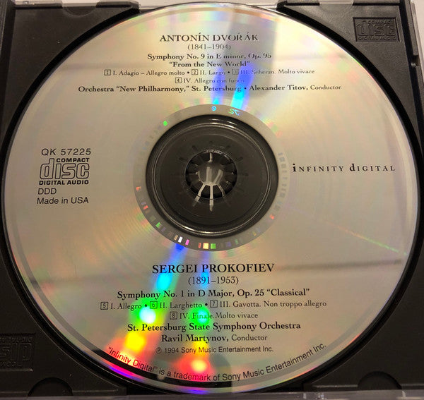 Antonín Dvořák, Sergei Prokofiev, Alexander Titov, Ravil Martinov - Antonin Dvorak: Symphony "From the New World"; Sergei Prokofiev: "Classical" (CD) (NM or M-) - Endless Media