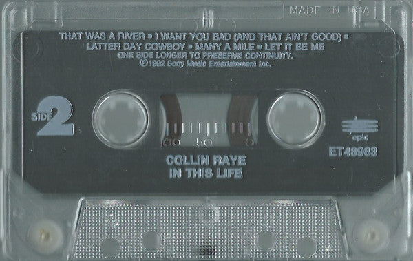 Collin Raye - In This Life (Cassette) (VG) - Endless Media