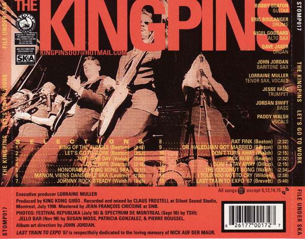 The Kingpins  - Let's Go To Work (CD) (VG+) - Endless Media