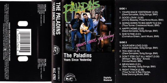 The Paladins - Years Since Yesterday (Cassette) (VG) - Endless Media