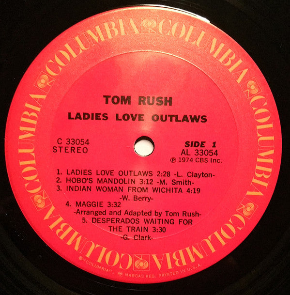 Tom Rush - Ladies Love Outlaws (LP) (VG) - Endless Media