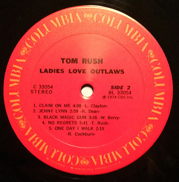 Tom Rush - Ladies Love Outlaws (LP) (VG) - Endless Media