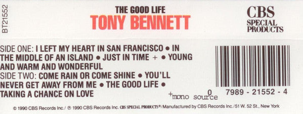 Tony Bennett - The Good Life (Cassette) (VG+) - Endless Media