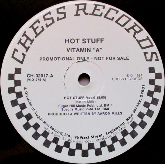 Vitamin A - Hot Stuff (12") (VG+) - Endless Media