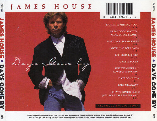 James House - Days Gone By (CD) (VG) - Endless Media