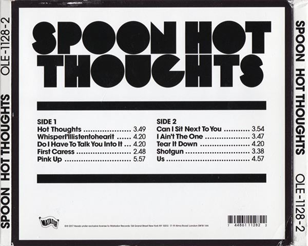 Spoon - Hot Thoughts (CD) (M) - Endless Media